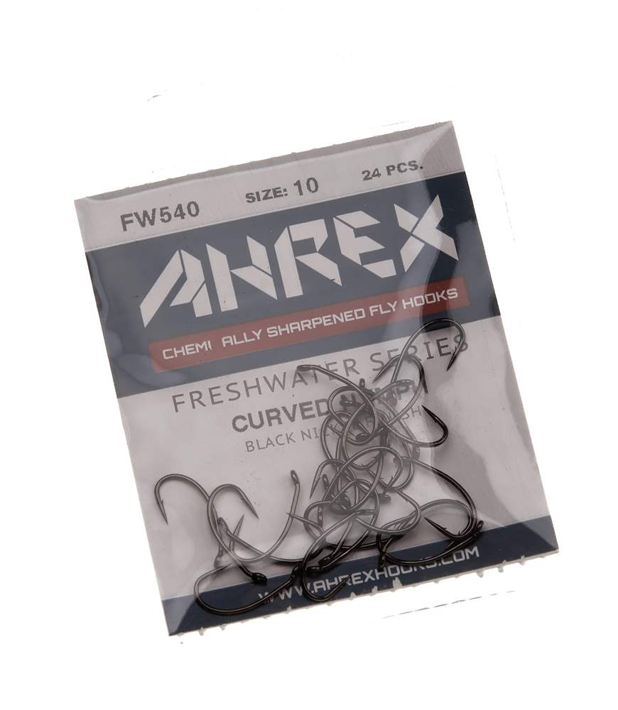 Ahrex Fw540 Curved Nymph Barbed #14 Trout Fly Tying Hooks